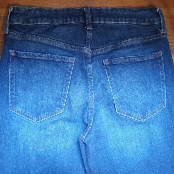 OLD NAVY mid rise OG straight ankle jeans in Faded Dark Wash (sz10) - Picture 9 of 12